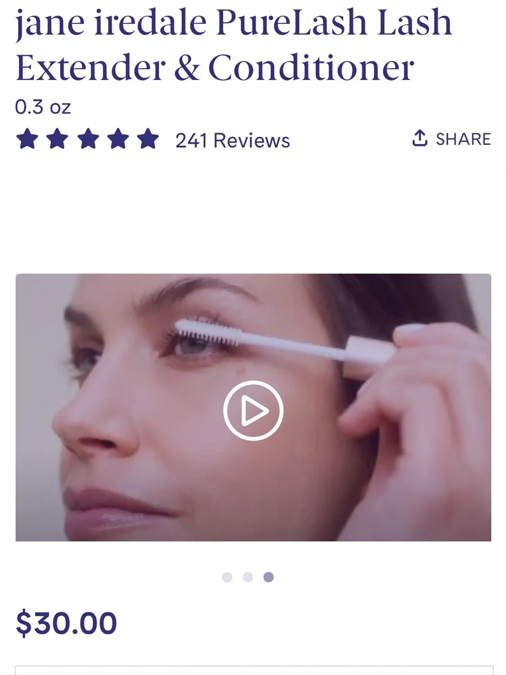 NWT jane iredale PureLash Lash Extender & Conditioner